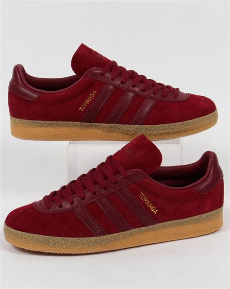 burgundy adidas men.